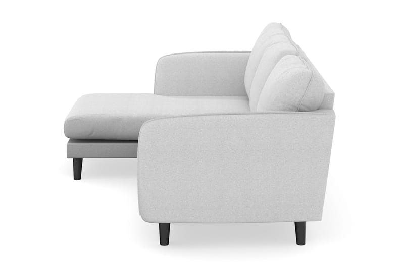 Trend Lyx 3-sits Vänstervänd L-formad Divansoffa i Tyg - Ljusgrå - Products - Möbler - Soffa - Divansoffa & schäslongsoffa - 4 sits soffa med divan