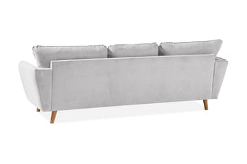Trend Lyx 3-sits Vänstervänd L-formad Divansoffa i Tyg - Ljusgrå - Products - Möbler - Soffa - Divansoffa & schäslongsoffa - 4 sits soffa med divan
