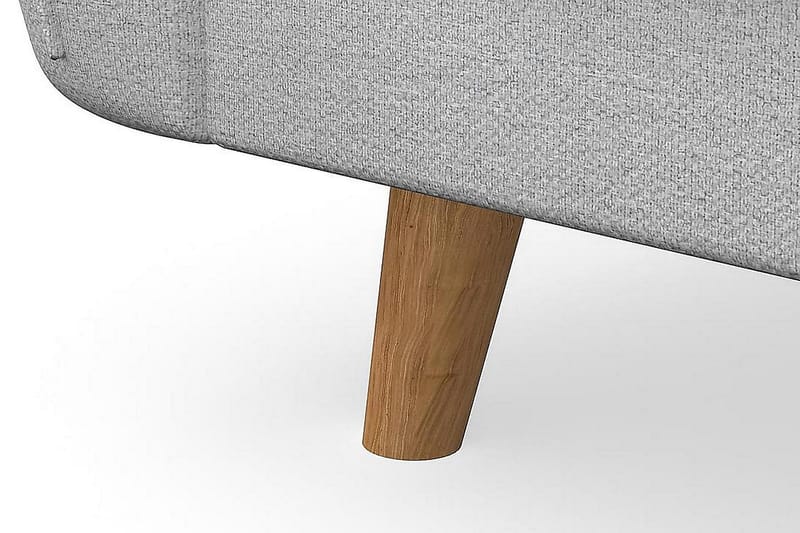 Trend Lyx 3-sits Vänstervänd L-formad Divansoffa i Tyg - Ljusgrå - Products - Möbler - Soffa - Divansoffa & schäslongsoffa - 4 sits soffa med divan