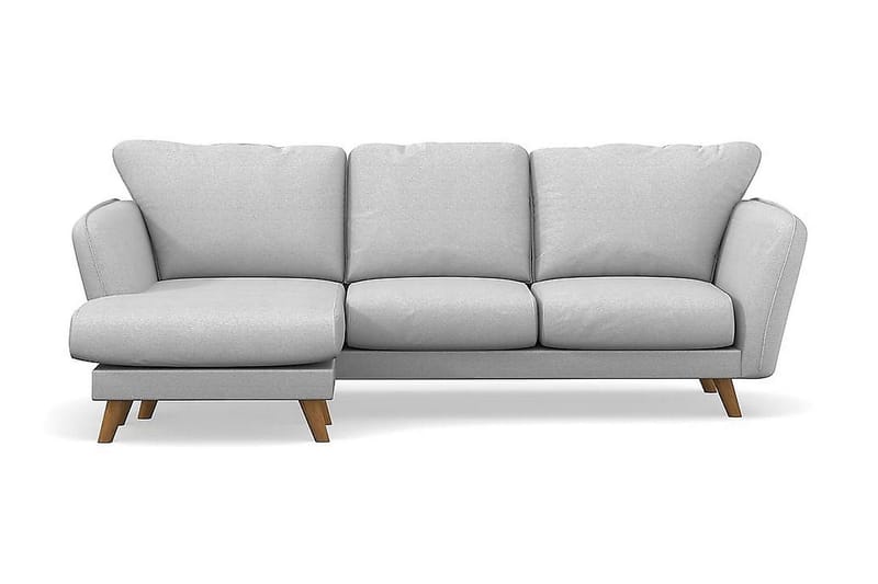 Trend Lyx 3-sits Vänstervänd L-formad Divansoffa i Tyg - Ljusgrå - Products - Möbler - Soffa - Divansoffa & schäslongsoffa - 4 sits soffa med divan