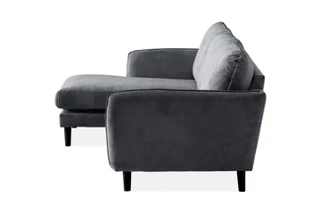 Trend Lyx 3-sits Vänstervänd L-formad Divansoffa i Tyg - Mörkgrå - Products - Möbler - Soffa - Divansoffa & schäslongsoffa - 4 sits soffa med divan