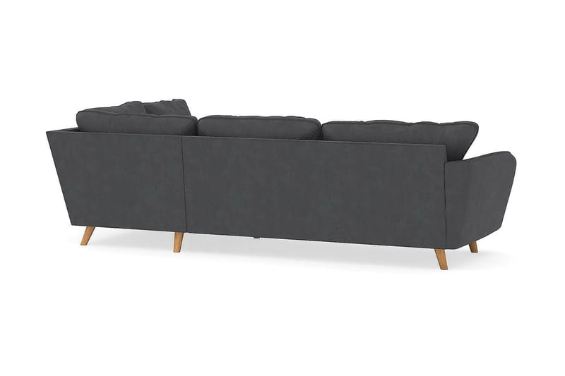 Trend Lyx 4-sits Högervänd L-formad Schäslongsoffa i Manchester - Mörkgrå - Products - Möbler - Soffa - Divansoffa & schäslongsoffa - 4 sits soffa med divan