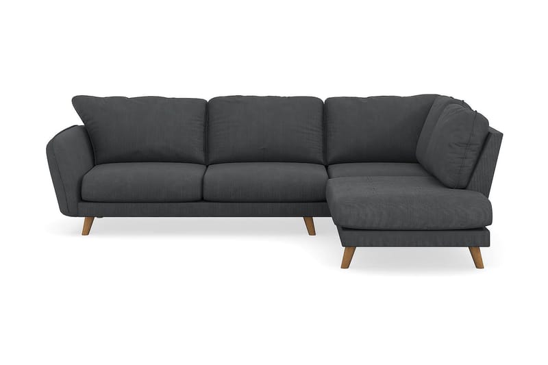Trend Lyx 4-sits Högervänd L-formad Schäslongsoffa i Manchester - Mörkgrå - Products - Möbler - Soffa - Divansoffa & schäslongsoffa - 4 sits soffa med divan