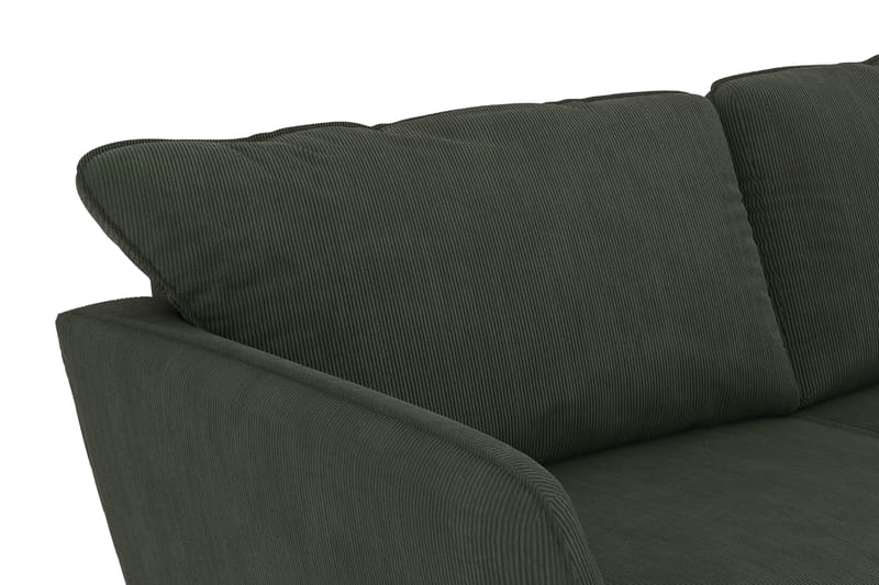 Trend Lyx 4-sits Högervänd L-formad Schäslongsoffa i Manchester - Mörkgrön - Products - Möbler - Soffa - Divansoffa & schäslongsoffa - 4 sits soffa med divan
