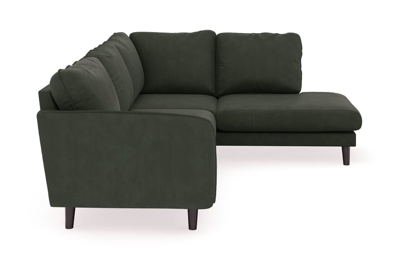 Trend Lyx 4-sits Högervänd L-formad Schäslongsoffa i Manchester - Mörkgrön - Products - Möbler - Soffa - Divansoffa & schäslongsoffa - 4 sits soffa med divan