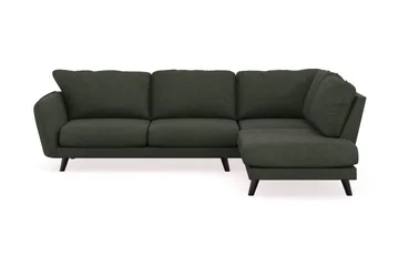 Trend Lyx 4-sits Högervänd L-formad Schäslongsoffa i Manchester - Mörkgrön - Products - Möbler - Soffa - Divansoffa & schäslongsoffa - 4 sits soffa med divan