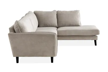 Trend Lyx 4-sits Högervänd L-formad Schäslongsoffa i Tyg - Beige - Products - Möbler - Soffa - Divansoffa & schäslongsoffa - 4 sits soffa med divan