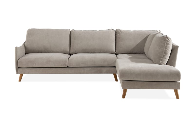 Trend Lyx 4-sits Högervänd L-formad Schäslongsoffa i Tyg - Beige - Products - Möbler - Soffa - Divansoffa & schäslongsoffa - 4 sits soffa med divan