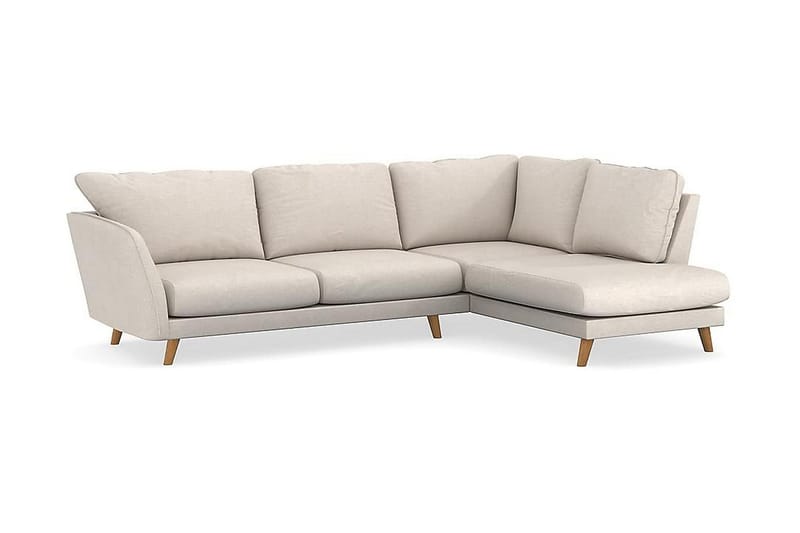 Trend Lyx 4-sits Högervänd L-formad Schäslongsoffa i Tyg - Beige - Products - Möbler - Soffa - Divansoffa & schäslongsoffa - 4 sits soffa med divan