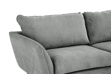 Trend Lyx 4-sits Högervänd L-formad Schäslongsoffa i Tyg - Grå - Products - Möbler - Soffa - Divansoffa & schäslongsoffa - 4 sits soffa med divan
