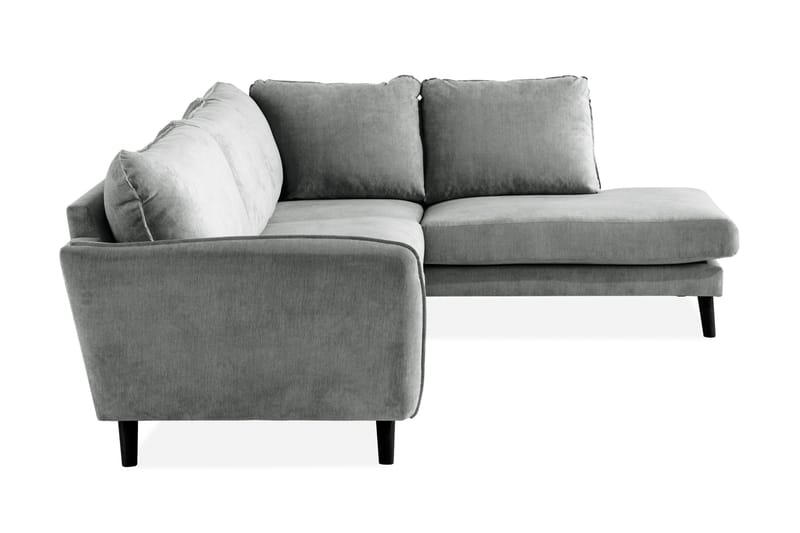Trend Lyx 4-sits Högervänd L-formad Schäslongsoffa i Tyg - Grå - Products - Möbler - Soffa - Divansoffa & schäslongsoffa - 4 sits soffa med divan