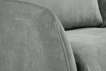 Trend Lyx 4-sits Högervänd L-formad Schäslongsoffa i Tyg - Grå - Products - Möbler - Soffa - Divansoffa & schäslongsoffa - 4 sits soffa med divan