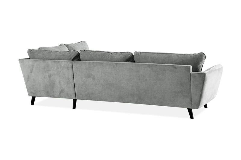 Trend Lyx 4-sits Högervänd L-formad Schäslongsoffa i Tyg - Grå - Products - Möbler - Soffa - Divansoffa & schäslongsoffa - 4 sits soffa med divan