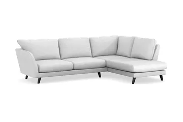 Trend Lyx 4-sits Högervänd L-formad Schäslongsoffa i Tyg - Ljusgrå - Products - Möbler - Soffa - Divansoffa & schäslongsoffa - 4 sits soffa med divan