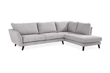Trend Lyx 4-sits Högervänd L-formad Schäslongsoffa i Tyg - Ljusgrå - Products - Möbler - Soffa - Divansoffa & schäslongsoffa - 4 sits soffa med divan