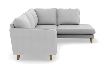 Trend Lyx 4-sits Högervänd L-formad Schäslongsoffa i Tyg - Ljusgrå - Products - Möbler - Soffa - Divansoffa & schäslongsoffa - 4 sits soffa med divan