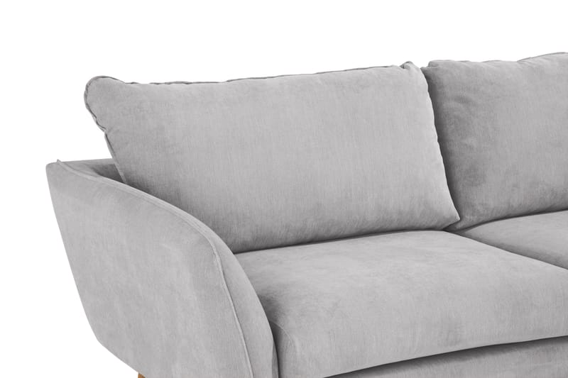 Trend Lyx 4-sits Högervänd L-formad Schäslongsoffa i Tyg - Ljusgrå - Products - Möbler - Soffa - Divansoffa & schäslongsoffa - 4 sits soffa med divan