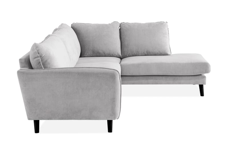 Trend Lyx 4-sits Högervänd L-formad Schäslongsoffa i Tyg - Ljusgrå - Products - Möbler - Soffa - Divansoffa & schäslongsoffa - 4 sits soffa med divan