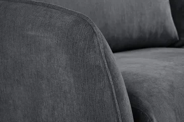 Trend Lyx 4-sits Högervänd L-formad Schäslongsoffa i Tyg - Mörkgrå - Products - Möbler - Soffa - Divansoffa & schäslongsoffa - 4 sits soffa med divan