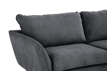 Trend Lyx 4-sits Högervänd L-formad Schäslongsoffa i Tyg - Mörkgrå - Products - Möbler - Soffa - Divansoffa & schäslongsoffa - 4 sits soffa med divan