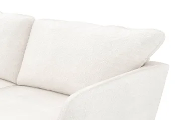 Trend Lyx 4-sits Högervänd U-formad Soffa med Divan och Schäslong i Bouclé - Vit - Products - Möbler - Soffa - Divansoffa & schäslongsoffa - 4 sits soffa med divan