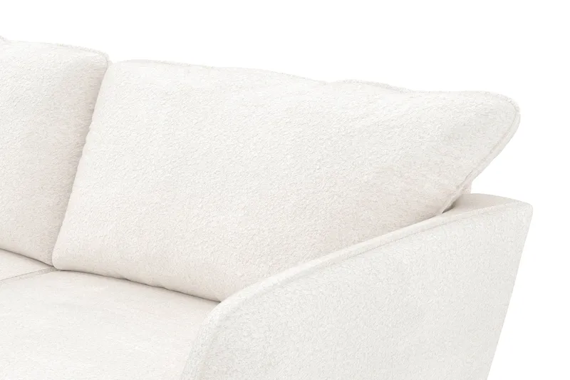 Trend Lyx 4-sits Högervänd U-formad Soffa med Divan och Schäslong i Bouclé - Vit - Products - Möbler - Soffa - Divansoffa & schäslongsoffa - 4 sits soffa med divan