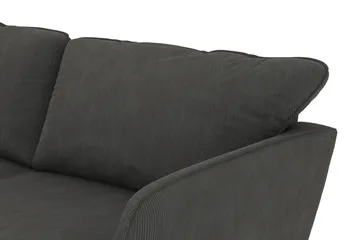 Trend Lyx 4-sits Vänstervänd L-formad Schäslongsoffa i Manchester - Mörkgrå - Products - Möbler - Soffa - Divansoffa & schäslongsoffa - 4 sits soffa med divan
