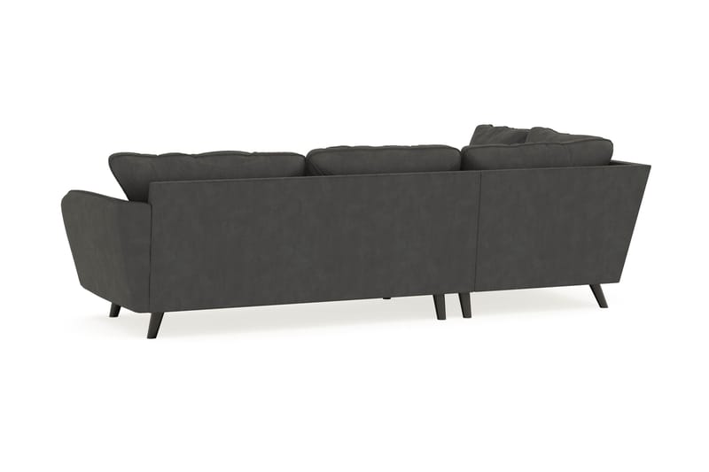 Trend Lyx 4-sits Vänstervänd L-formad Schäslongsoffa i Manchester - Mörkgrå - Products - Möbler - Soffa - Divansoffa & schäslongsoffa - 4 sits soffa med divan