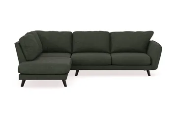 Trend Lyx 4-sits Vänstervänd L-formad Schäslongsoffa i Manchester - Mörkgrön - Products - Möbler - Soffa - Divansoffa & schäslongsoffa - 4 sits soffa med divan