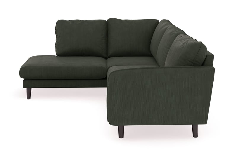 Trend Lyx 4-sits Vänstervänd L-formad Schäslongsoffa i Manchester - Mörkgrön - Products - Möbler - Soffa - Divansoffa & schäslongsoffa - 4 sits soffa med divan
