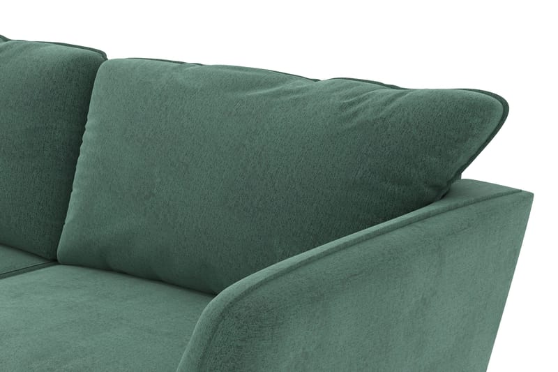 Trend Lyx 4-sits Vänstervänd L-formad Schäslongsoffa i Sammet - Mörkgrön - Products - Möbler - Soffa - Divansoffa & schäslongsoffa - 4 sits soffa med divan