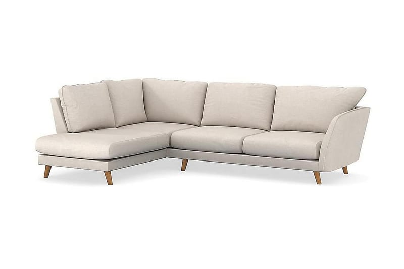 Trend Lyx 4-sits Vänstervänd L-formad Schäslongsoffa i Tyg - Beige - Products - Möbler - Soffa - Divansoffa & schäslongsoffa - 4 sits soffa med divan