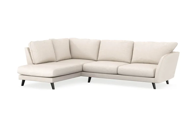 Trend Lyx 4-sits Vänstervänd L-formad Schäslongsoffa i Tyg - Beige - Products - Möbler - Soffa - Divansoffa & schäslongsoffa - 4 sits soffa med divan