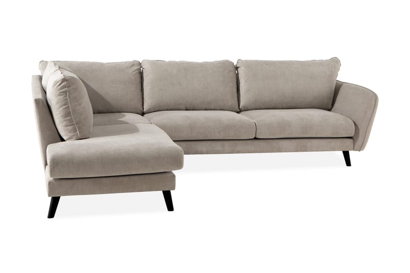 Trend Lyx 4-sits Vänstervänd L-formad Schäslongsoffa i Tyg - Beige - Products - Möbler - Soffa - Divansoffa & schäslongsoffa - 4 sits soffa med divan