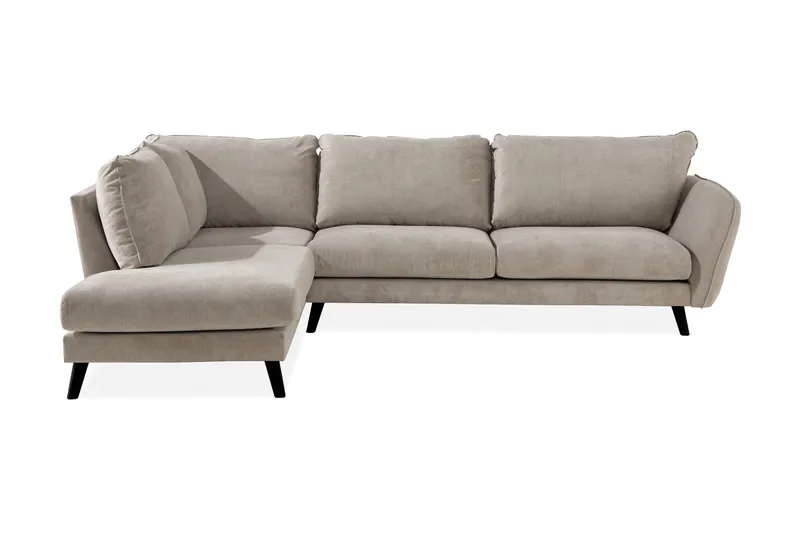 Trend Lyx 4-sits Vänstervänd L-formad Schäslongsoffa i Tyg - Beige - Products - Möbler - Soffa - Divansoffa & schäslongsoffa - 4 sits soffa med divan