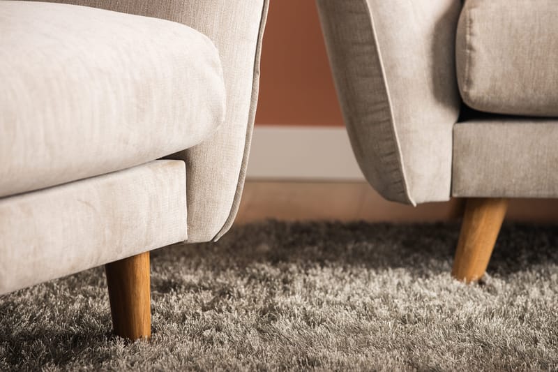 Trend Lyx 4-sits Vänstervänd L-formad Schäslongsoffa i Tyg - Beige - Products - Möbler - Soffa - Divansoffa & schäslongsoffa - 4 sits soffa med divan