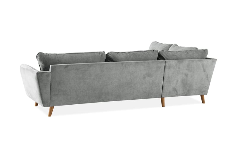 Trend Lyx 4-sits Vänstervänd L-formad Schäslongsoffa i Tyg - Grå - Products - Möbler - Soffa - Divansoffa & schäslongsoffa - 4 sits soffa med divan