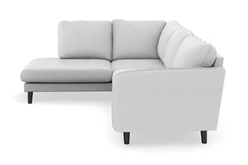 Trend Lyx 4-sits Vänstervänd L-formad Schäslongsoffa i Tyg - Ljusgrå - Products - Möbler - Soffa - Divansoffa & schäslongsoffa - 4 sits soffa med divan