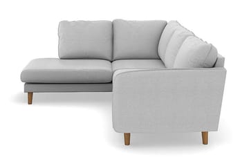 Trend Lyx 4-sits Vänstervänd L-formad Schäslongsoffa i Tyg - Ljusgrå - Products - Möbler - Soffa - Divansoffa & schäslongsoffa - 4 sits soffa med divan