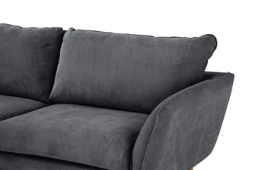 Trend Lyx 4-sits Vänstervänd L-formad Schäslongsoffa i Tyg - Mörkgrå - Products - Möbler - Soffa - Divansoffa & schäslongsoffa - 4 sits soffa med divan