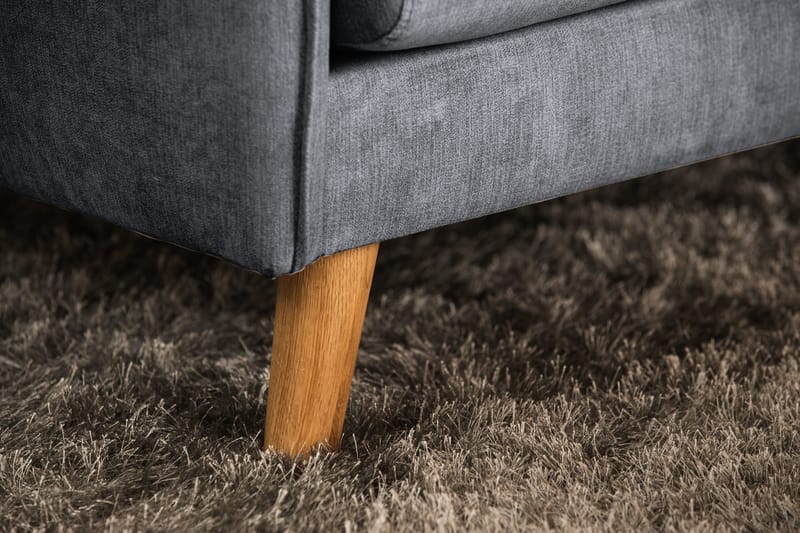 Trend Lyx 4-sits Vänstervänd L-formad Schäslongsoffa i Tyg - Mörkgrå - Products - Möbler - Soffa - Divansoffa & schäslongsoffa - 4 sits soffa med divan