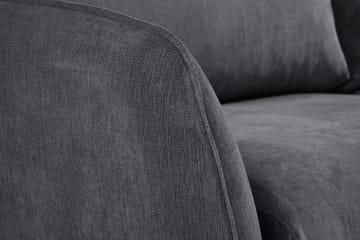 Trend Lyx 4-sits Vänstervänd L-formad Schäslongsoffa i Tyg - Mörkgrå - Products - Möbler - Soffa - Divansoffa & schäslongsoffa - 4 sits soffa med divan