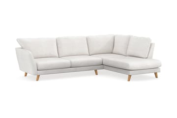 Trend Lyx Schäslongsoffa Höger - Vit|Bouclé - Products - Möbler - Soffa - Divansoffa & schäslongsoffa - 4 sits soffa med divan