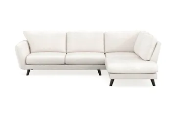Trend Lyx Schäslongsoffa Höger - Vit|Bouclé - Products - Möbler - Soffa - Divansoffa & schäslongsoffa - 4 sits soffa med divan