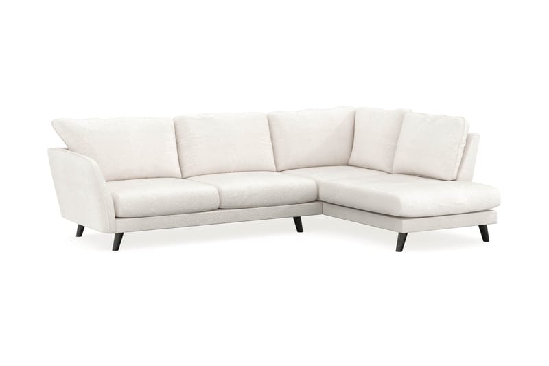 Trend Lyx Schäslongsoffa Höger - Vit|Bouclé - Products - Möbler - Soffa - Divansoffa & schäslongsoffa - 4 sits soffa med divan