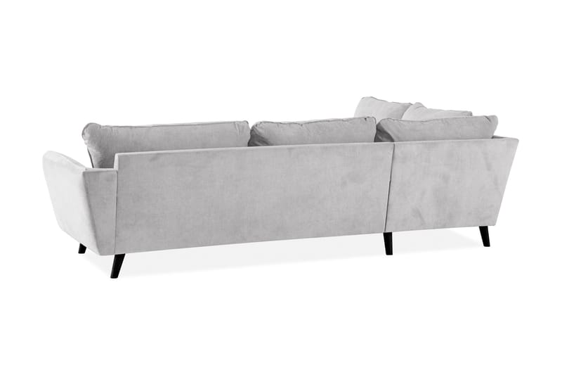 Trend Lyx Schäslongsoffa Vänster - Ljusgrå/Svart - Products - Möbler - Soffa - Divansoffa & schäslongsoffa - 4 sits soffa med divan