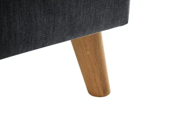 Trend Lyx Schäslongsoffa Vänster - Mörkgrå/Ek - Products - Möbler - Soffa - Divansoffa & schäslongsoffa - 4 sits soffa med divan
