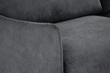 Trend Lyx Schäslongsoffa Vänster - Mörkgrå/Ek - Products - Möbler - Soffa - Divansoffa & schäslongsoffa - 4 sits soffa med divan