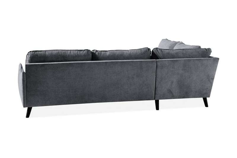 Trend Lyx Schäslongsoffa Vänster - Mörkgrå/Svart - Products - Möbler - Soffa - Divansoffa & schäslongsoffa - 4 sits soffa med divan