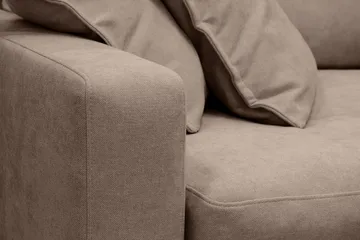 Valencia Extra Djup 4-sits Soffa med Schäslong Höger - Mörkbrun - Products - Möbler - Soffa - Divansoffa & schäslongsoffa - 4 sits soffa med divan